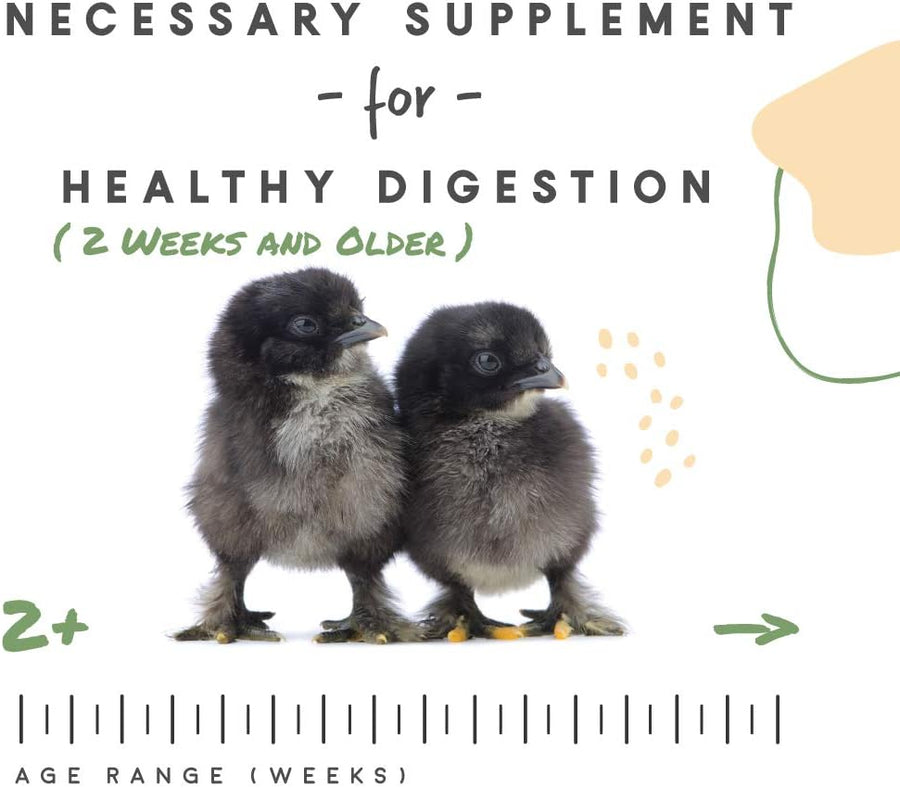 Chick Grit, Digestive Supplement for Young Poultry and Bantam Breed, Probiotics to Support Digestion, No Artificial Ingredients or Preservatives, Insoluble Crushed Granite, 25 Lbs