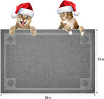 Large Cat Litter Mat Trapper 35"×23" Traps Litters from Box and Paws Scatter Control for Folding Trapping Mat Soft for Floor on Sensitive Kitty Paws Easy to Clean