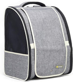 Pet Carrier Backpack with Window Blind for Small Cats Dogs, Ventilated Design, Safety Straps, Buckle Support, Collapsible, Designed for Travel, Hiking, Winter Outing, Outdoor, Go to Vet
