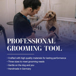 Big K Dog Slicker Brush for Dogs (Goldendoodles, Labradoodles, Poodles), Groom like a Professional, Fluff Detangle Style, Saves Time Energy, Black, Large