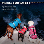 Rip Stop Dog Life Vest, Swimming Vest with Handle, Buoyancy for Doggy Puppy, Dog Life Jacket for Swimming & Boating, S, Blue
