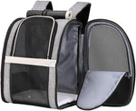 Pet Carrier Backpack with Window Blind for Small Cats Dogs, Ventilated Design, Safety Straps, Buckle Support, Collapsible, Designed for Travel, Hiking, Winter Outing, Outdoor, Go to Vet